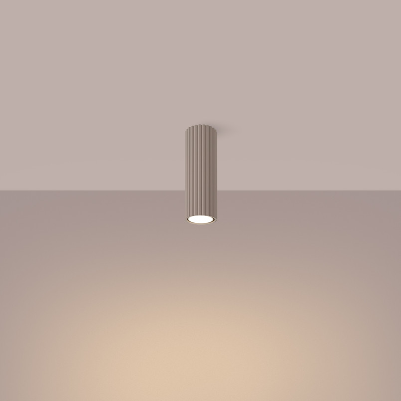 Lampa spot Karbon taupe Sollux | Nowoczesne oświetlenie