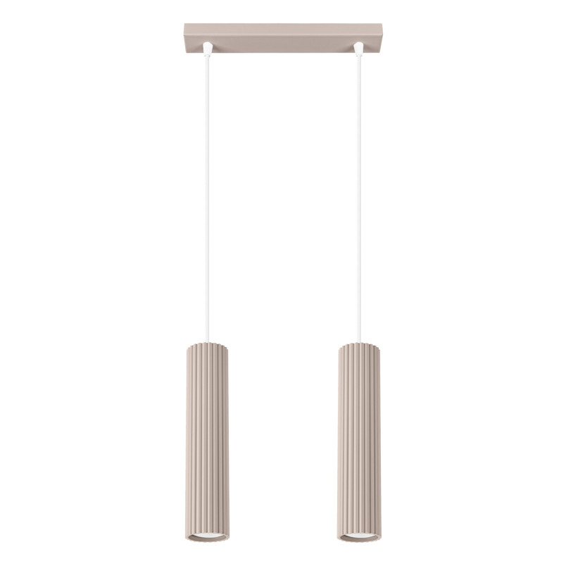 Lampa wisząca Karbon taupe Sollux - Nowoczesny design