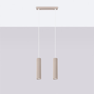 Lampa wisząca Karbon taupe Sollux - Nowoczesny design
