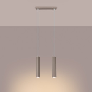 Lampa wisząca Karbon taupe Sollux - Nowoczesny design