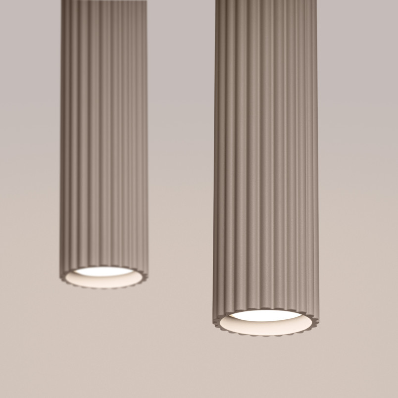 Lampa wisząca Karbon taupe Sollux - Nowoczesny design
