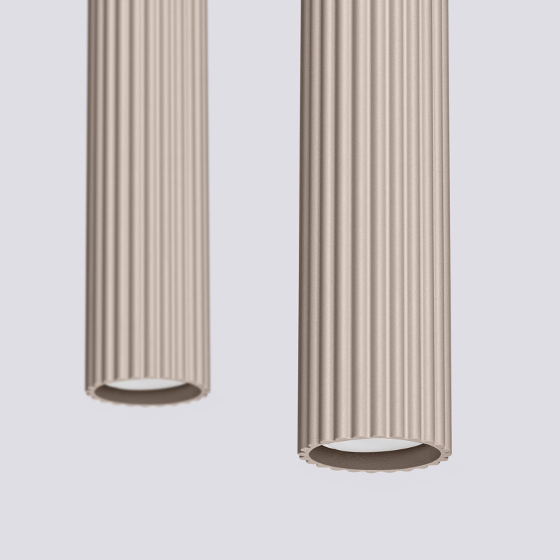 Lampa wisząca Karbon taupe Sollux - Nowoczesny design