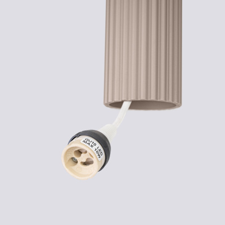Lampa wisząca Karbon taupe Sollux - Nowoczesny design