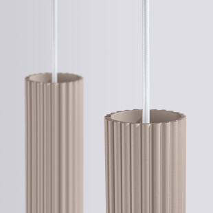 Lampa wisząca Karbon taupe Sollux - Nowoczesny design
