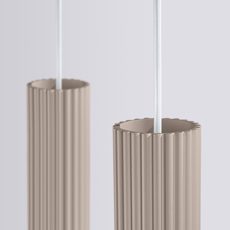 Lampa wisząca Karbon taupe Sollux - Nowoczesny design