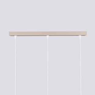 Lampa wisząca Karbon Long taupe Sollux | 3 tuby, nowoczesny design