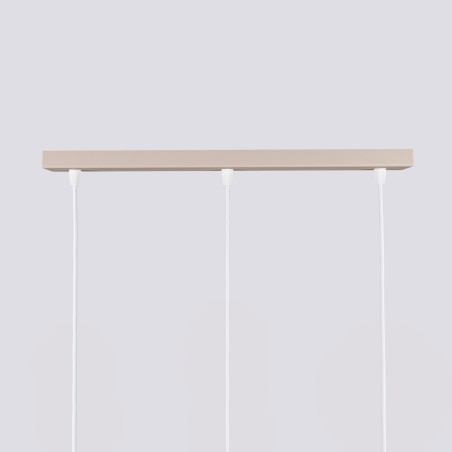 Lampa wisząca Karbon Long taupe Sollux | 3 tuby, nowoczesny design