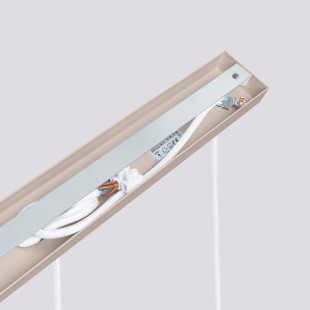 Lampa wisząca Karbon Long taupe Sollux | 3 tuby, nowoczesny design