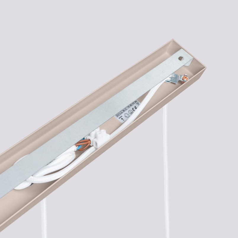 Lampa wisząca Karbon Long taupe Sollux | 3 tuby, nowoczesny design