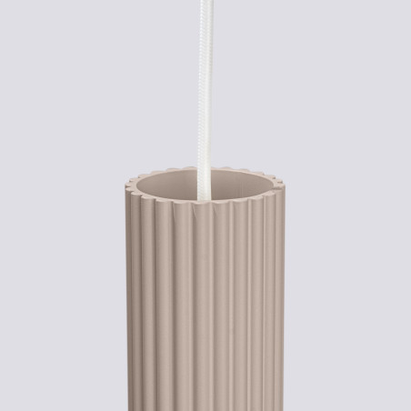 Lampa wisząca Karbon taupe - 3 tuby, Sollux | Sklep z lampami