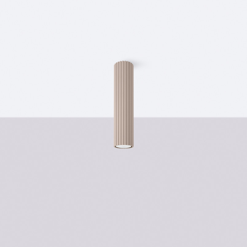 Lampa spot Karbon taupe Sollux | Minimalistyczny design