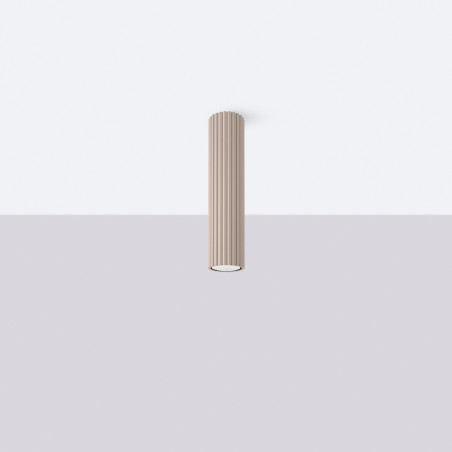 Lampa spot Karbon taupe Sollux | Minimalistyczny design