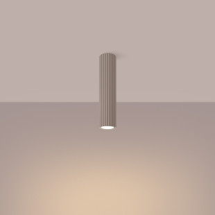Lampa spot Karbon taupe Sollux | Minimalistyczny design