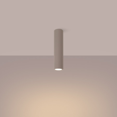 Lampa spot Karbon taupe Sollux | Minimalistyczny design