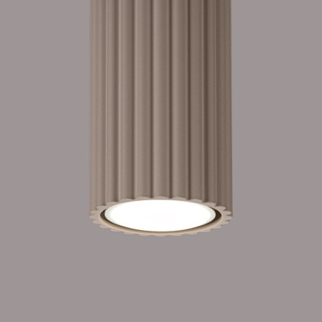 Lampa spot Karbon taupe Sollux | Minimalistyczny design