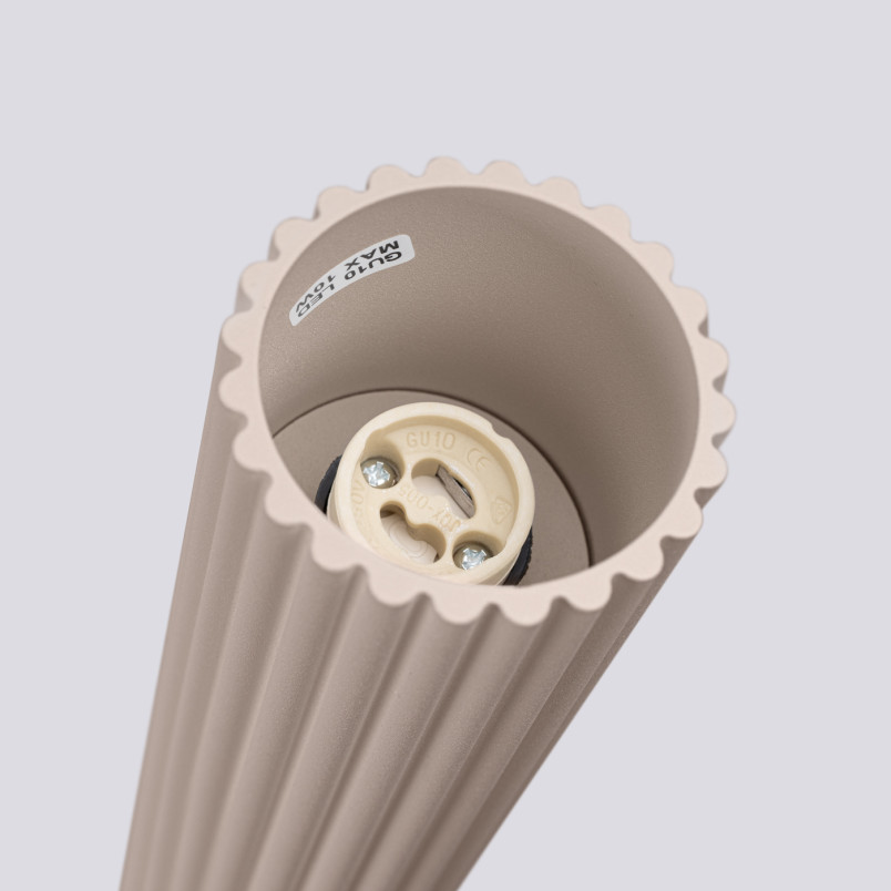 Lampa spot Karbon taupe Sollux | Minimalistyczny design