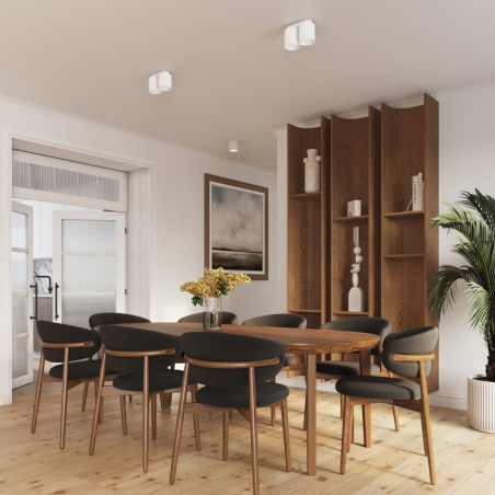 Lampa spot Aura GU10 biała Sollux - Nowoczesny design
