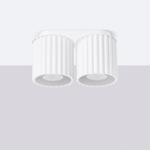Lampa spot Aura 2pkt Sollux biała - nowoczesny design