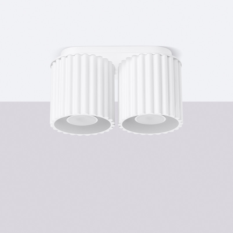 Lampa spot Aura 2pkt Sollux biała - nowoczesny design