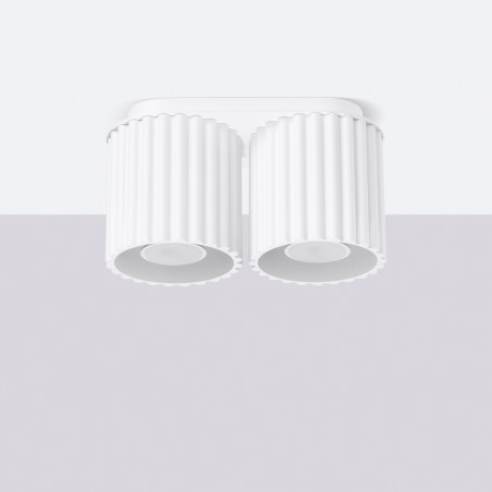 Lampa spot Aura 2pkt Sollux biała - nowoczesny design
