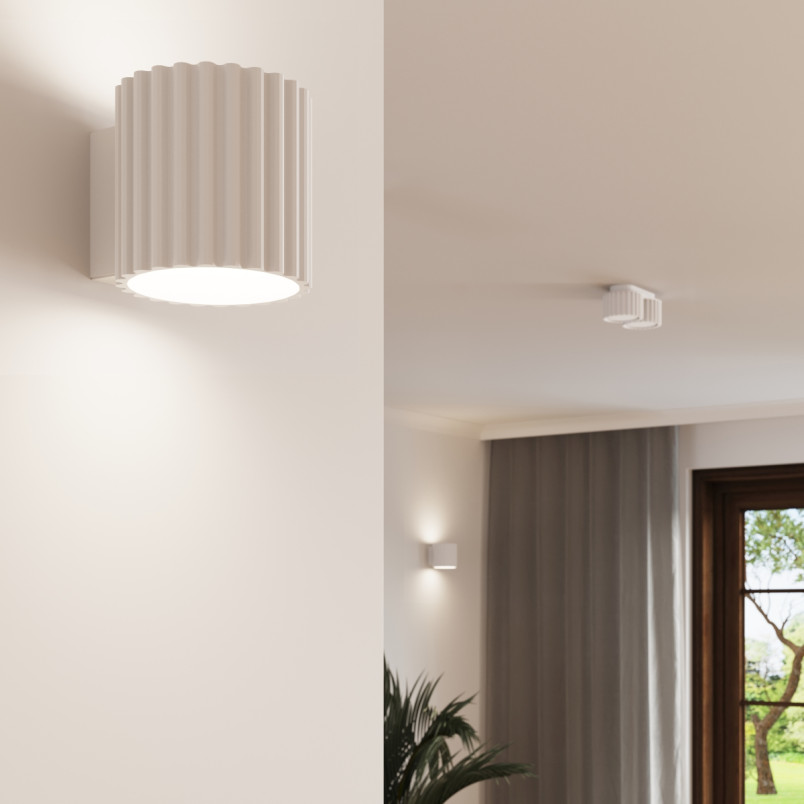 Lampa spot Aura GX53 biały Sollux | Nowoczesny design