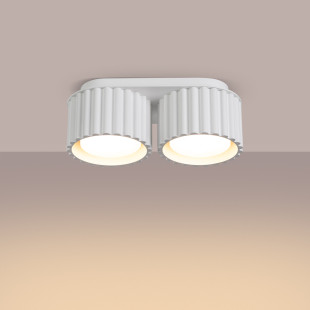 Lampa spot Aura GX53 biała Sollux | Nowoczesne oświetlenie