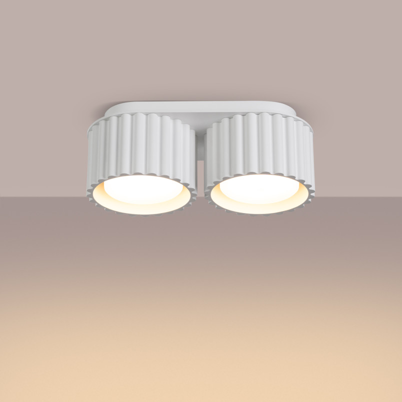 Lampa spot Aura GX53 biała Sollux | Nowoczesne oświetlenie