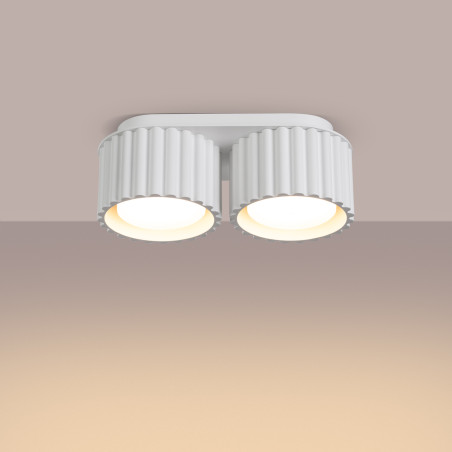 Lampa spot Aura GX53 biała Sollux | Nowoczesne oświetlenie