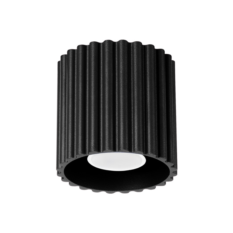 Lampa spot Aura czarna Sollux - nowoczesny design | Sklep z oświetleniem