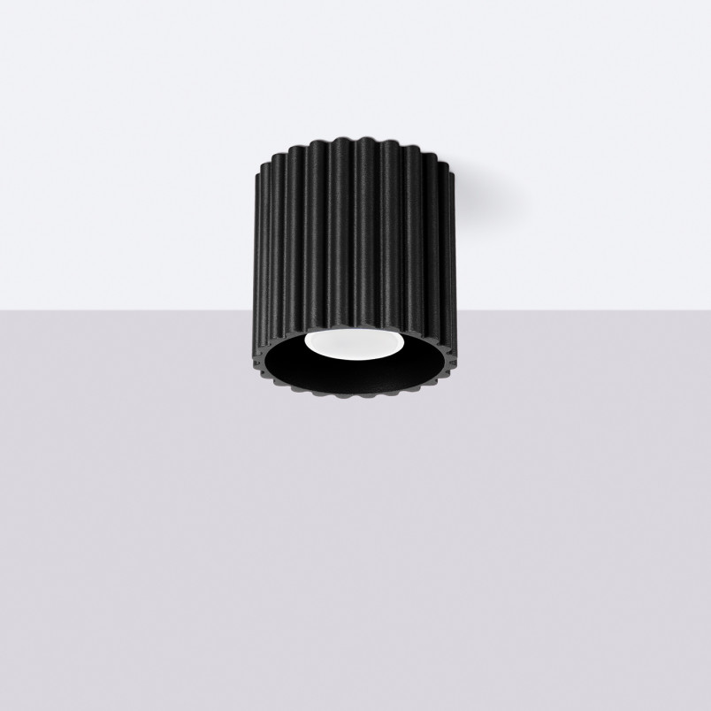 Lampa spot Aura czarna Sollux - nowoczesny design | Sklep z oświetleniem