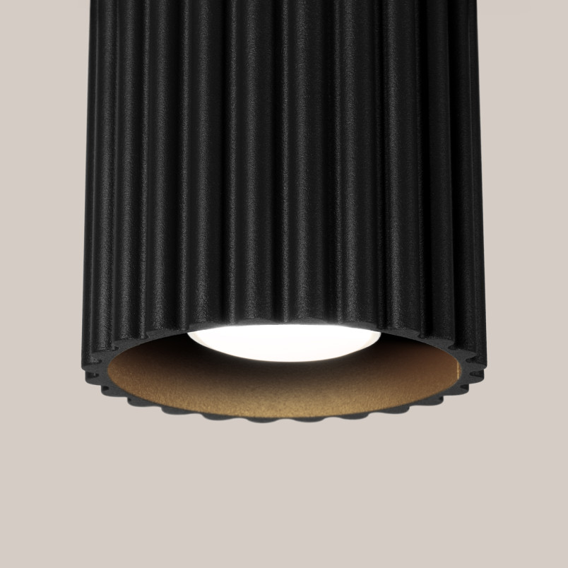 Lampa spot Aura czarna Sollux - nowoczesny design | Sklep z oświetleniem