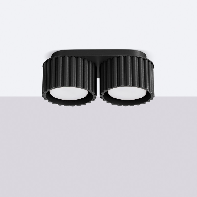 Lampa spot Aura GX53 czarna Sollux - nowoczesny design