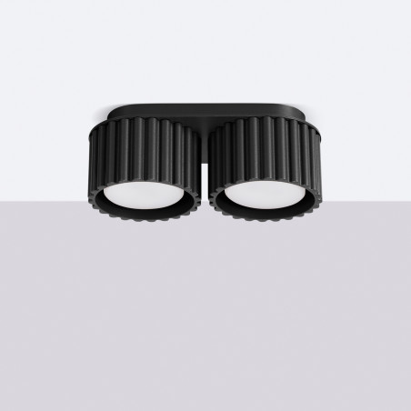Lampa spot Aura GX53 czarna Sollux - nowoczesny design