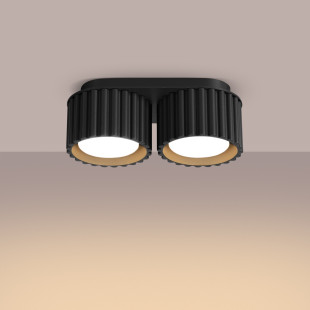 Lampa spot Aura GX53 czarna Sollux - nowoczesny design