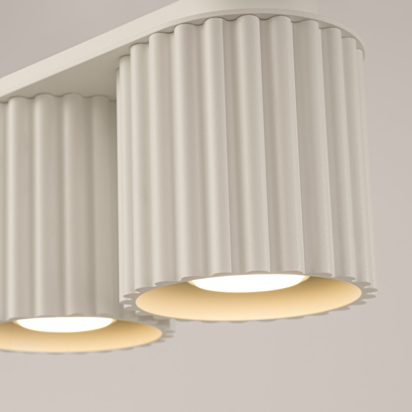 Lampa spot 2-punktowa Aura beżowa Sollux | Nowoczesne oświetlenie