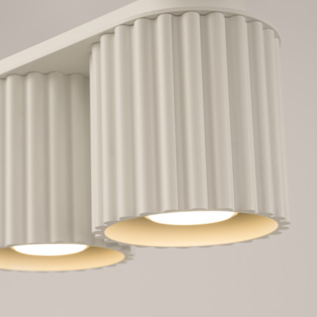 Lampa spot 2-punktowa Aura beżowa Sollux | Nowoczesne oświetlenie