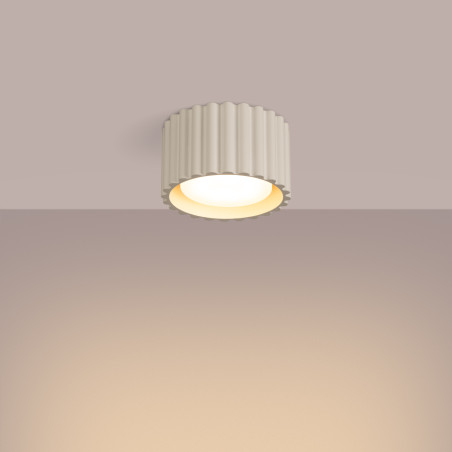 Lampa spot Aura GX53 beżowa Sollux - Elegancki design