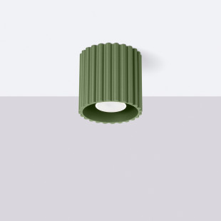 Lampa spot Aura zielona Sollux - nowoczesny design | Downlight