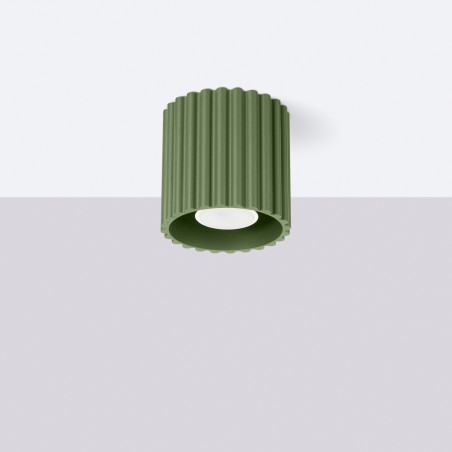 Lampa spot Aura zielona Sollux - nowoczesny design | Downlight