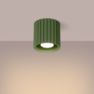 Lampa spot Aura zielona Sollux - nowoczesny design | Downlight