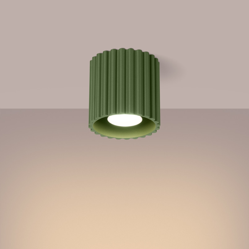 Lampa spot Aura zielona Sollux - nowoczesny design | Downlight