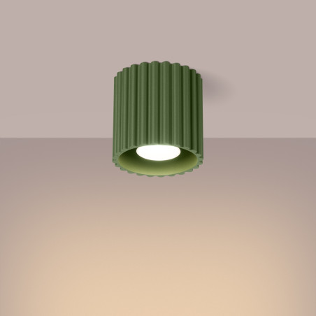 Lampa spot Aura zielona Sollux - nowoczesny design | Downlight
