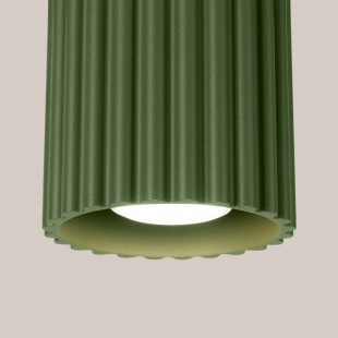 Lampa spot Aura zielona Sollux - nowoczesny design | Downlight