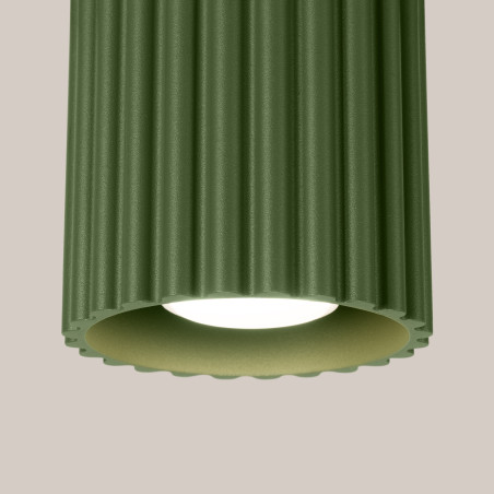 Lampa spot Aura zielona Sollux - nowoczesny design | Downlight