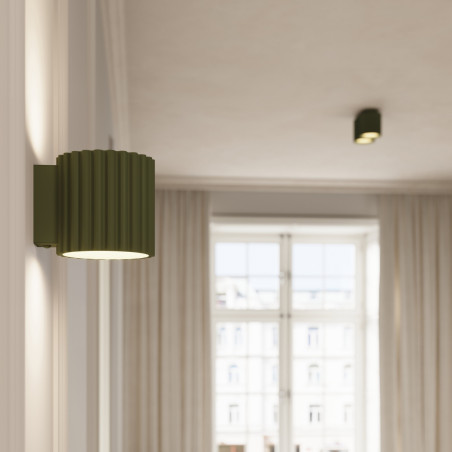 Lampa spot Aura zielona Sollux - nowoczesny design | Downlight