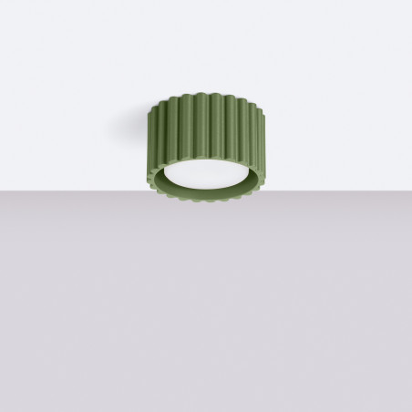Lampa spot Aura GX53 zielona Sollux - Nowoczesny design