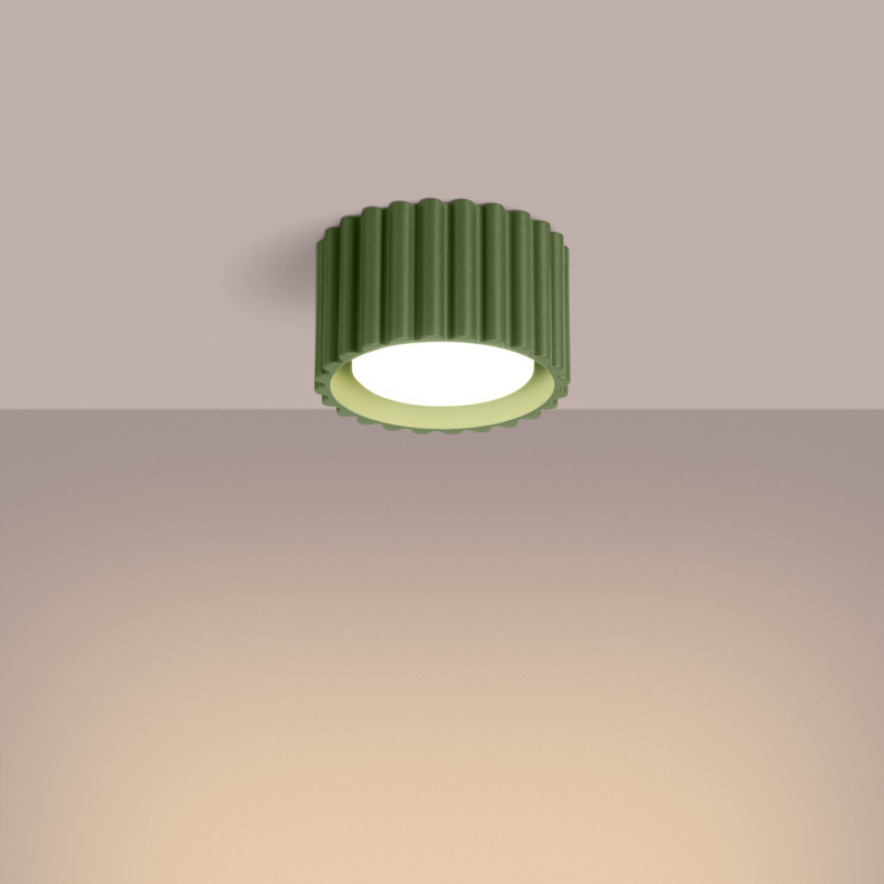 Lampa spot Aura GX53 zielona Sollux - Nowoczesny design