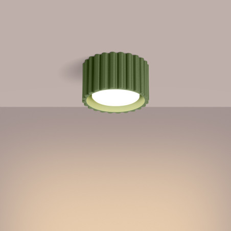 Lampa spot Aura GX53 zielona Sollux - Nowoczesny design