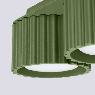 Lampa spot Aura GX53 - zielony oliwkowy | Sollux