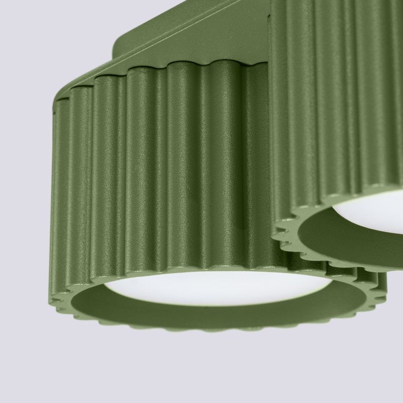 Lampa spot Aura GX53 - zielony oliwkowy | Sollux